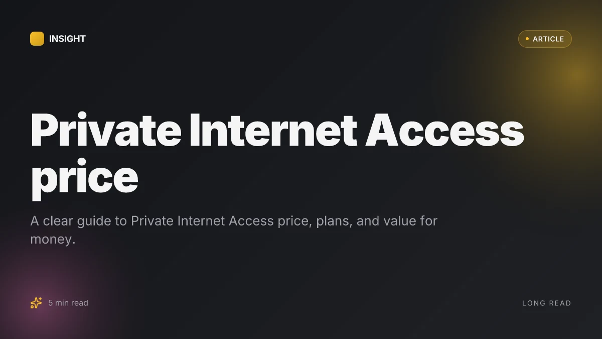 Private Internet Access price